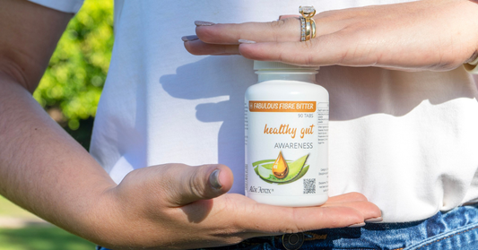 Natural gut health support with fibre and aloe