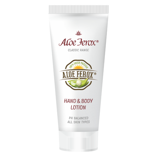 Aloe Ferox Hand & Body Lotion is a light cream with a delightful fragrance that is absorbed quickly and is ideally suited for the warmer months of the year