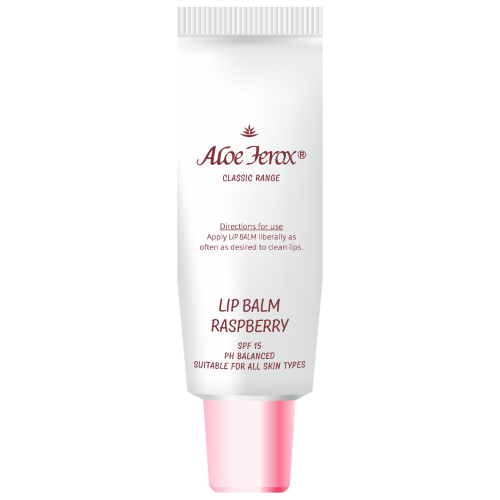 Aloe ferox lip balm with sunscreen. Moisturizes and nourishes delays the forming of wrinkles, Ensures healthy lips