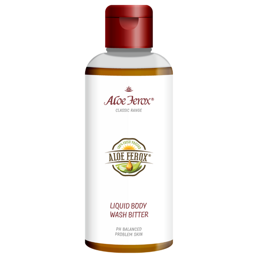 Aloe Ferox Bitter Liquid Body Wash – gentle, refreshing wash enriched with Aloe Ferox for smooth skin.