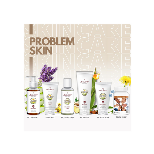 Aloe Ferox Problem Skin Care Set Unisex suitale foyr teens and adults