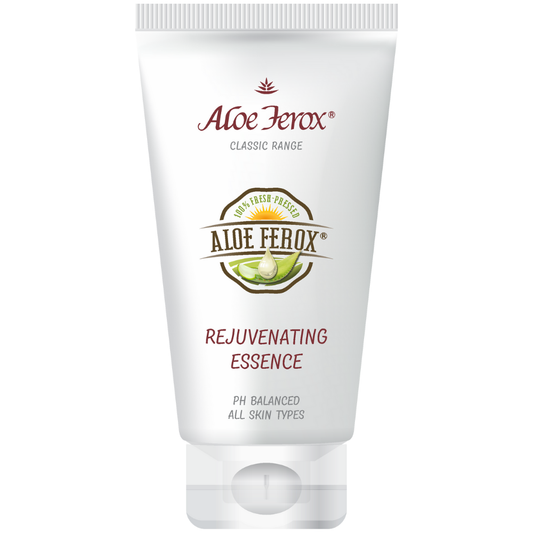 Aloe Ferox Rejuvenating Essence – concentrated serum to hydrate, smooth, and restore skin vitality.