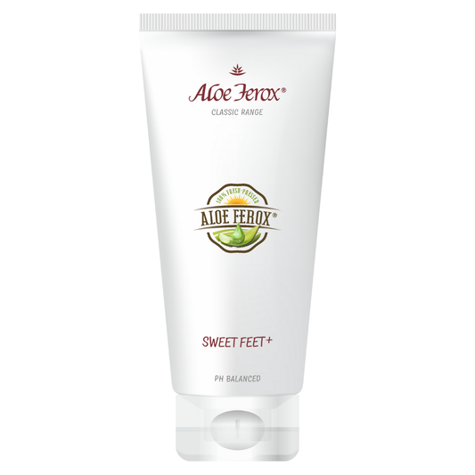 Aloe Ferox Sweet Feet – nourishing foot cream for soft, smooth, and refreshed feet. Beneficial for tired, sweaty or smelly feet.