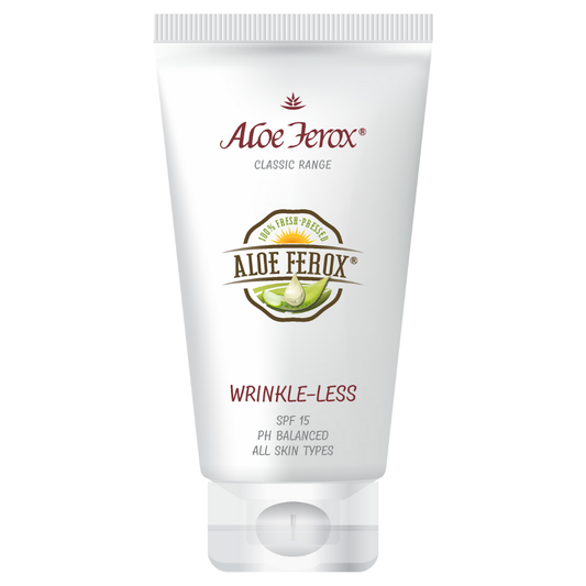 Aloe Ferox Wrinkle-Less – anti-aging cream to reduce fine lines and smooth skin texture.